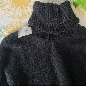 Just Be black poncho